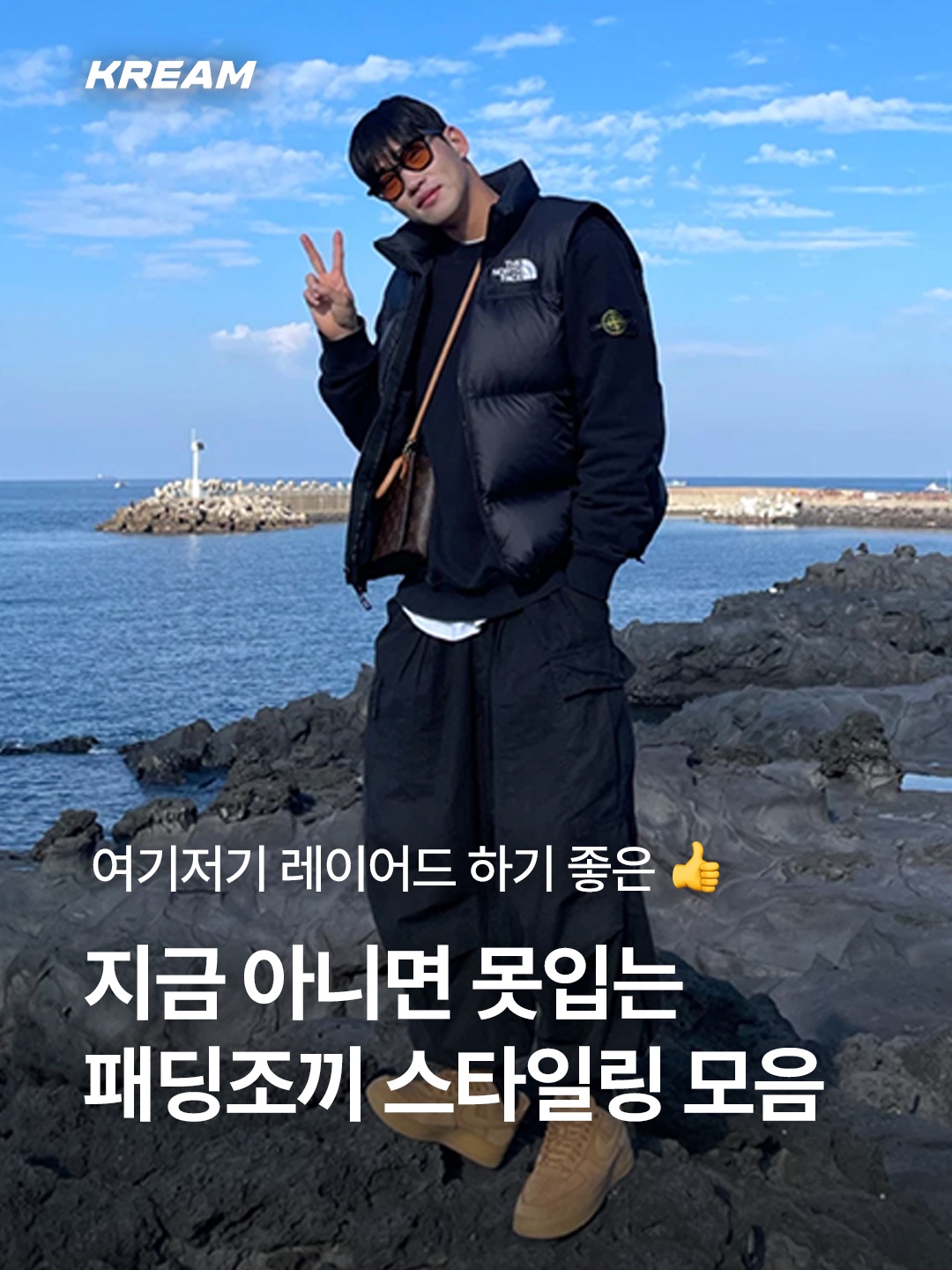 (W) The North Face White Label Novelty Nuptse Down Vest Brown, The North Face 1996 Retro Nuptse Vest Black 착용 스타일 - 1