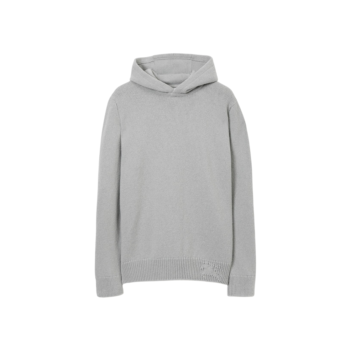 Burberry EKD Wool Cashmere Hoodie Pale Grey 상세 이미지 1