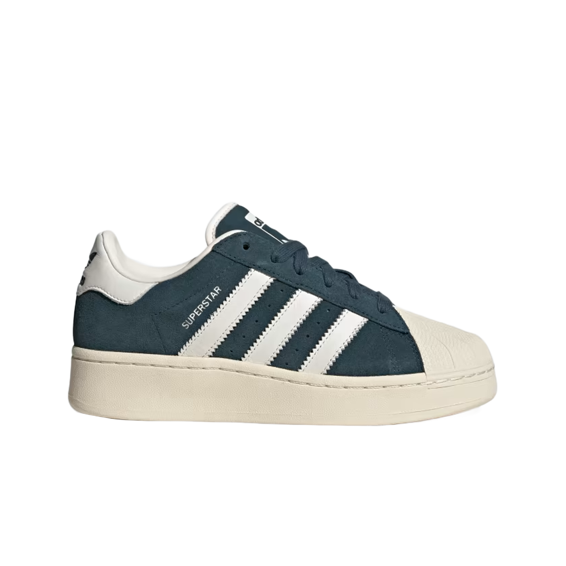 (W) 아디다스 슈퍼스타 XLG 아크틱 나이트 크림 화이트((W) Adidas Superstar XLG Arctic Night Cream White) - 1