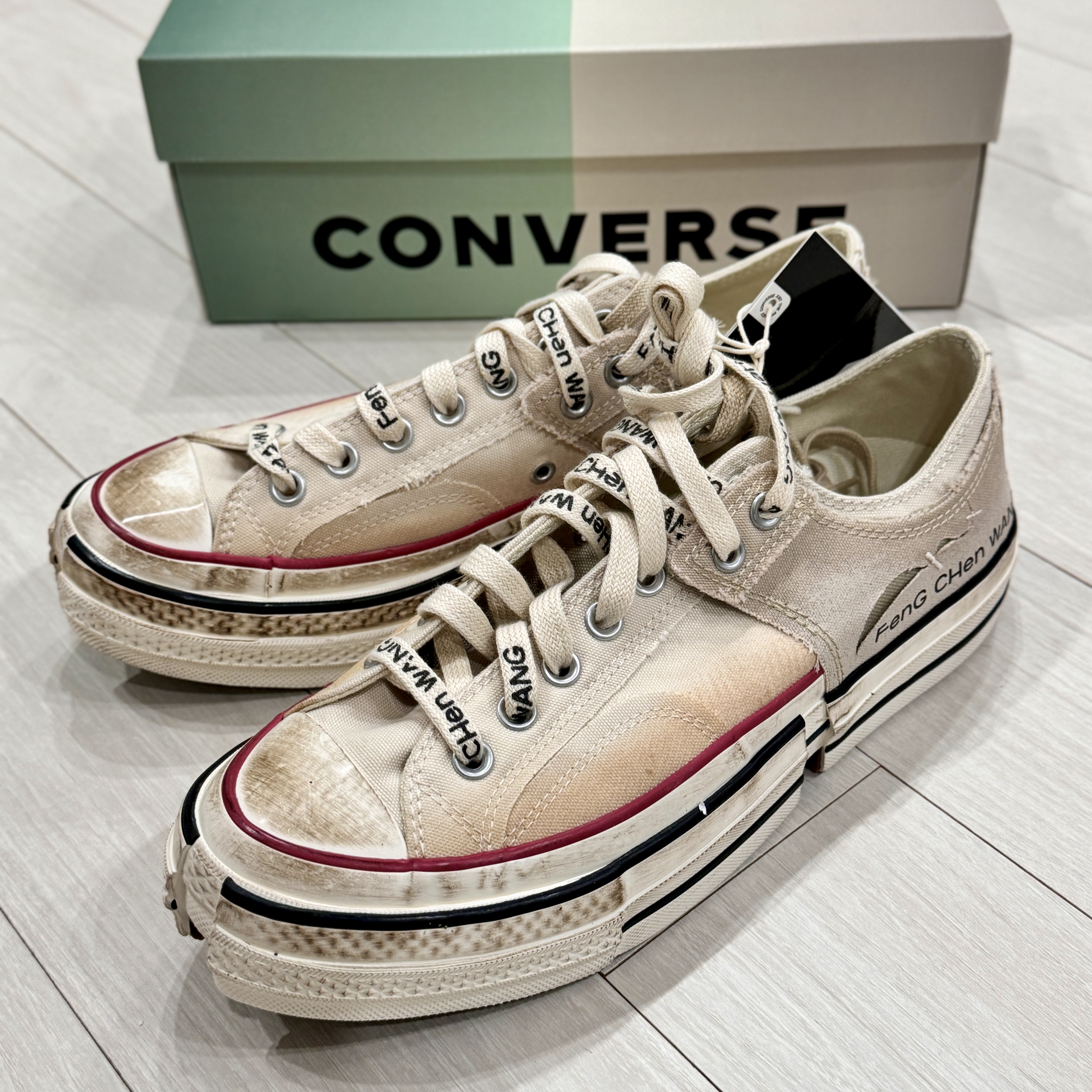 Converse x Feng Chen Wang Chuck 70 Ox 2-in-1 Brown Rice 착용 스타일 - 1