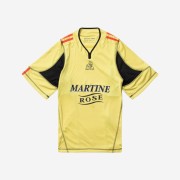 Martine Rose Shrunken Football Top Yellow Black