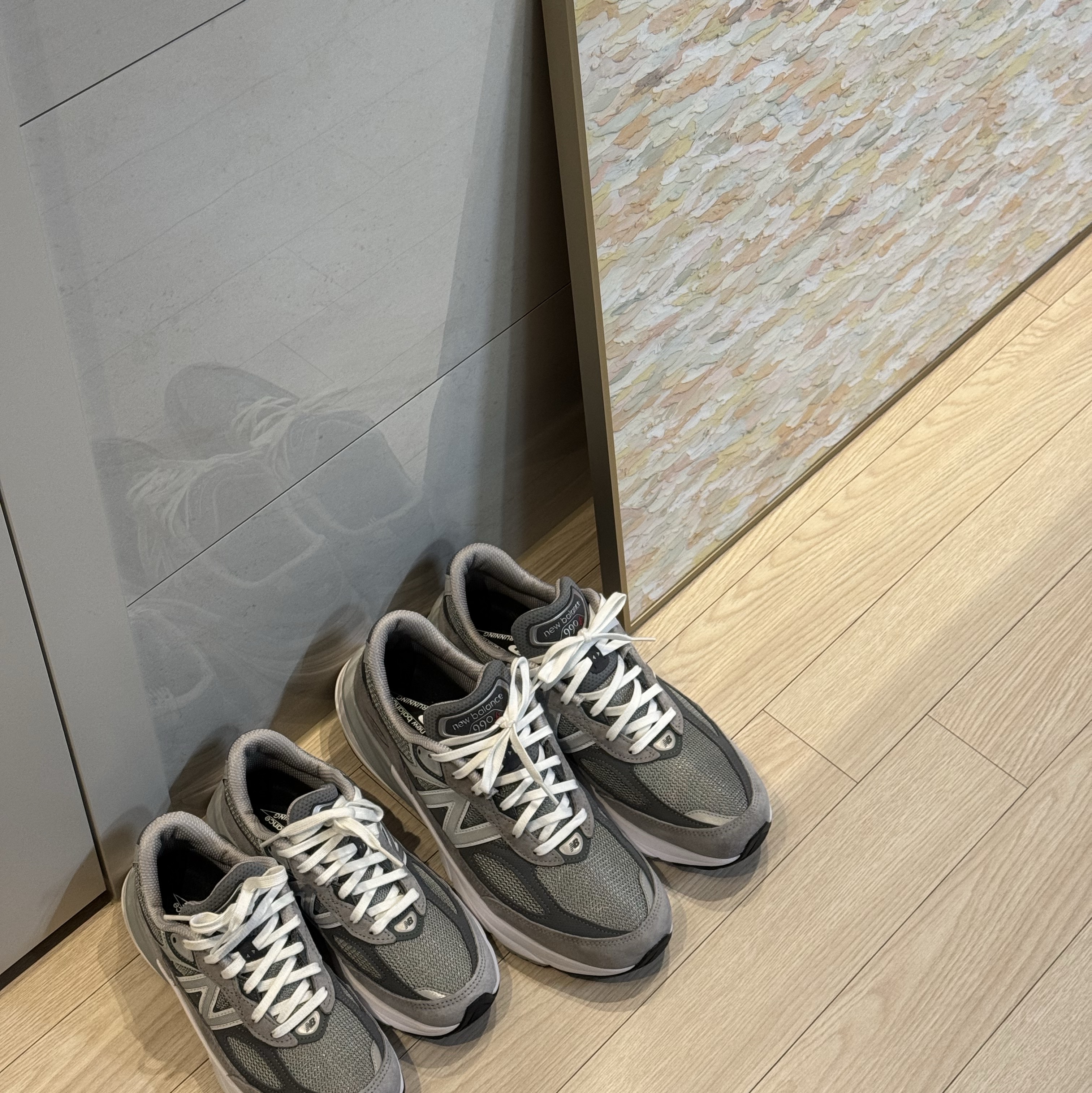 New Balance 990v6 Made in USA Grey - D Standard 착용 스타일 - 1