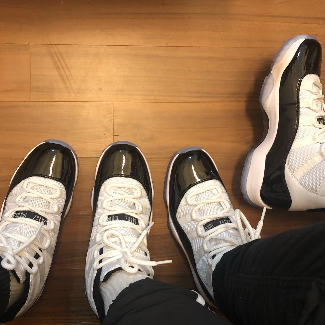 Jordan 11 Retro Concord 2018 착용 스타일