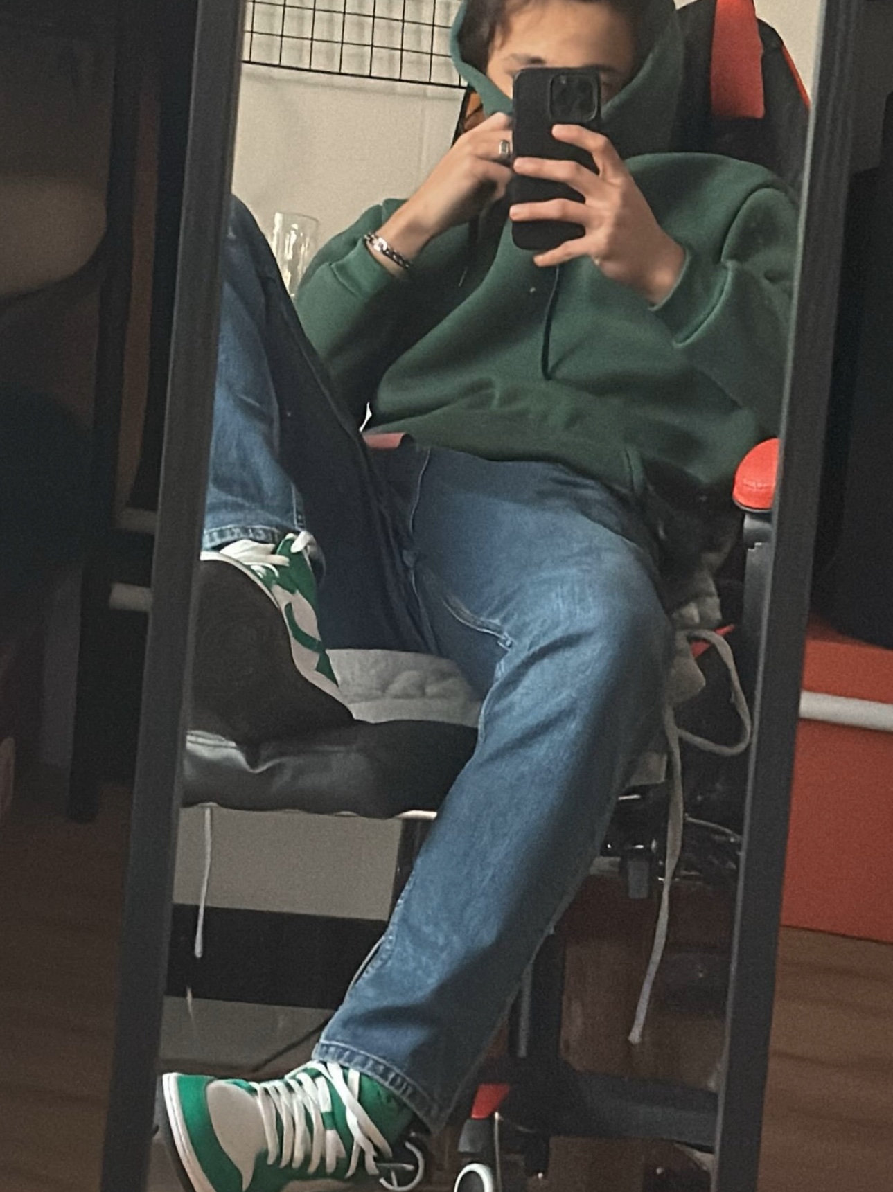 Jordan 1 Mid Lucky Green 착용 스타일