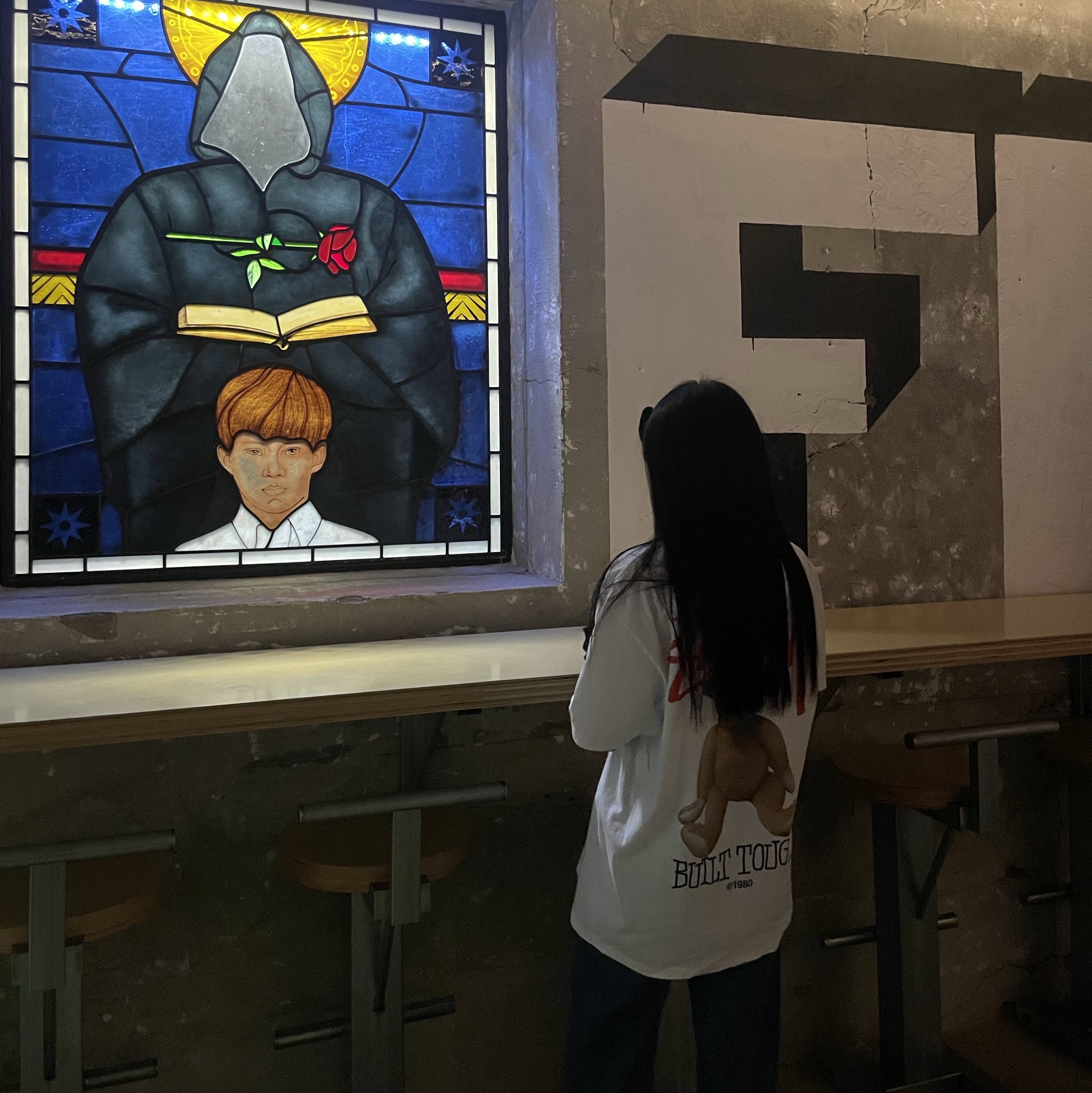 Stussy Built Tough T-Shirt White 착용 스타일 - 1