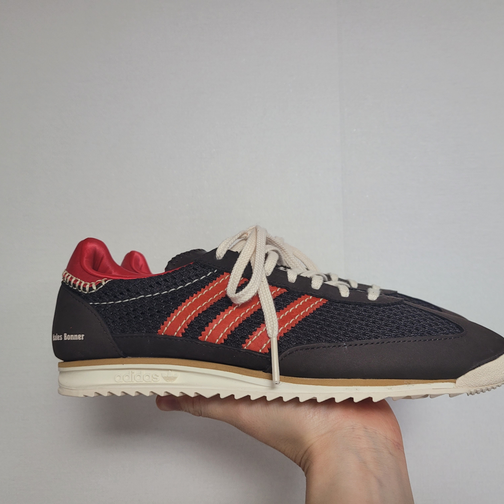 Adidas x Wales Bonner SL 72 Knit Brown 착용 스타일 - 1