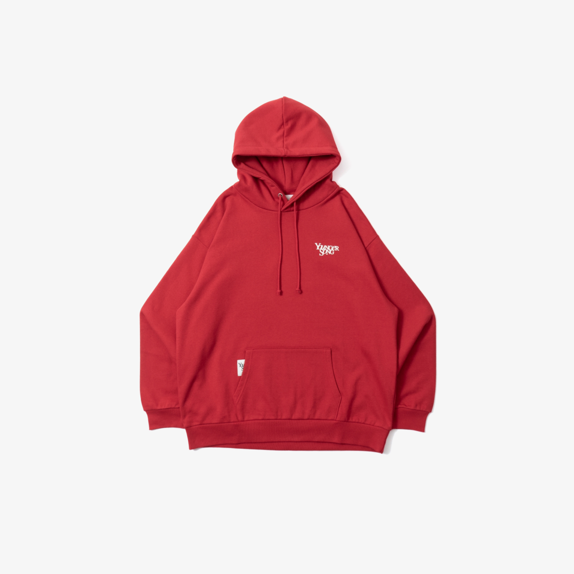 영거송 포밍 유니버셜 후드 레드(Younger Song Foaming Universal Logo Hoodie Red)