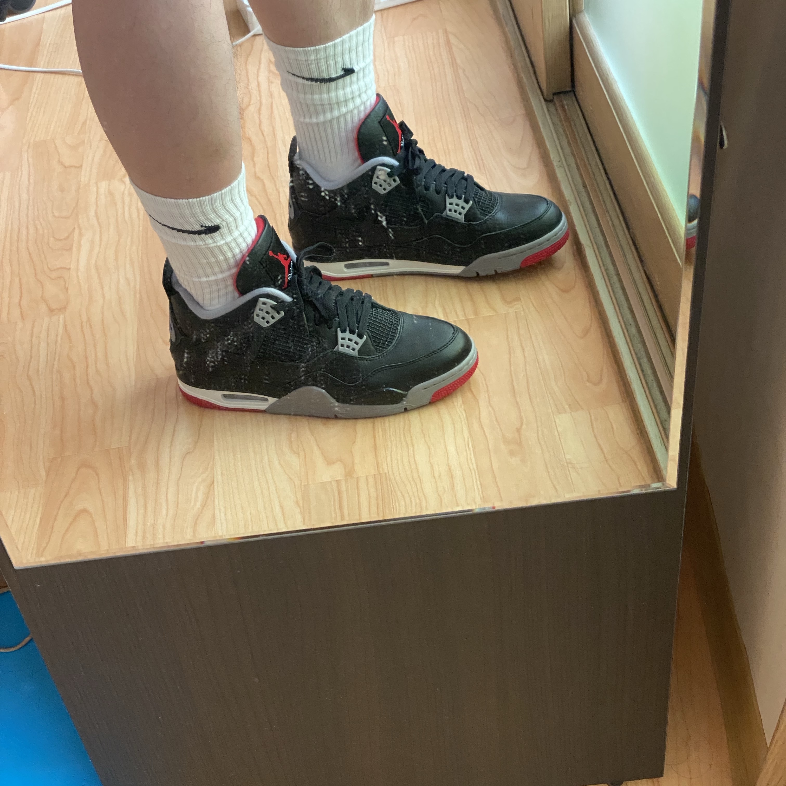 Jordan 4 Retro Bred Reimagined 착용 스타일
