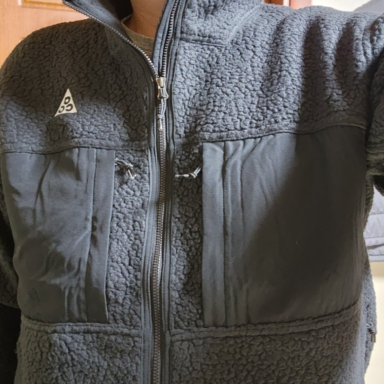 Nike ACG Arctic Wolf Full Zip Top Black Anthracite - Asia 착용 스타일