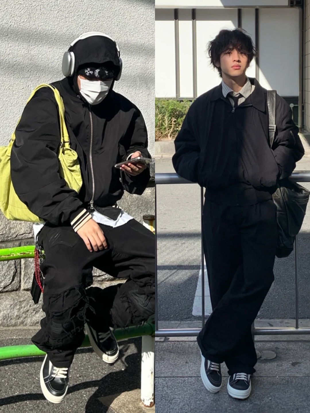 Rick Owens Luxor Vintage Sneakers Black Milk, Rick Owens Drkshdw Suede Vintage Sneakers Dark Dust Pearl Milk White 착용 스타일 - 2