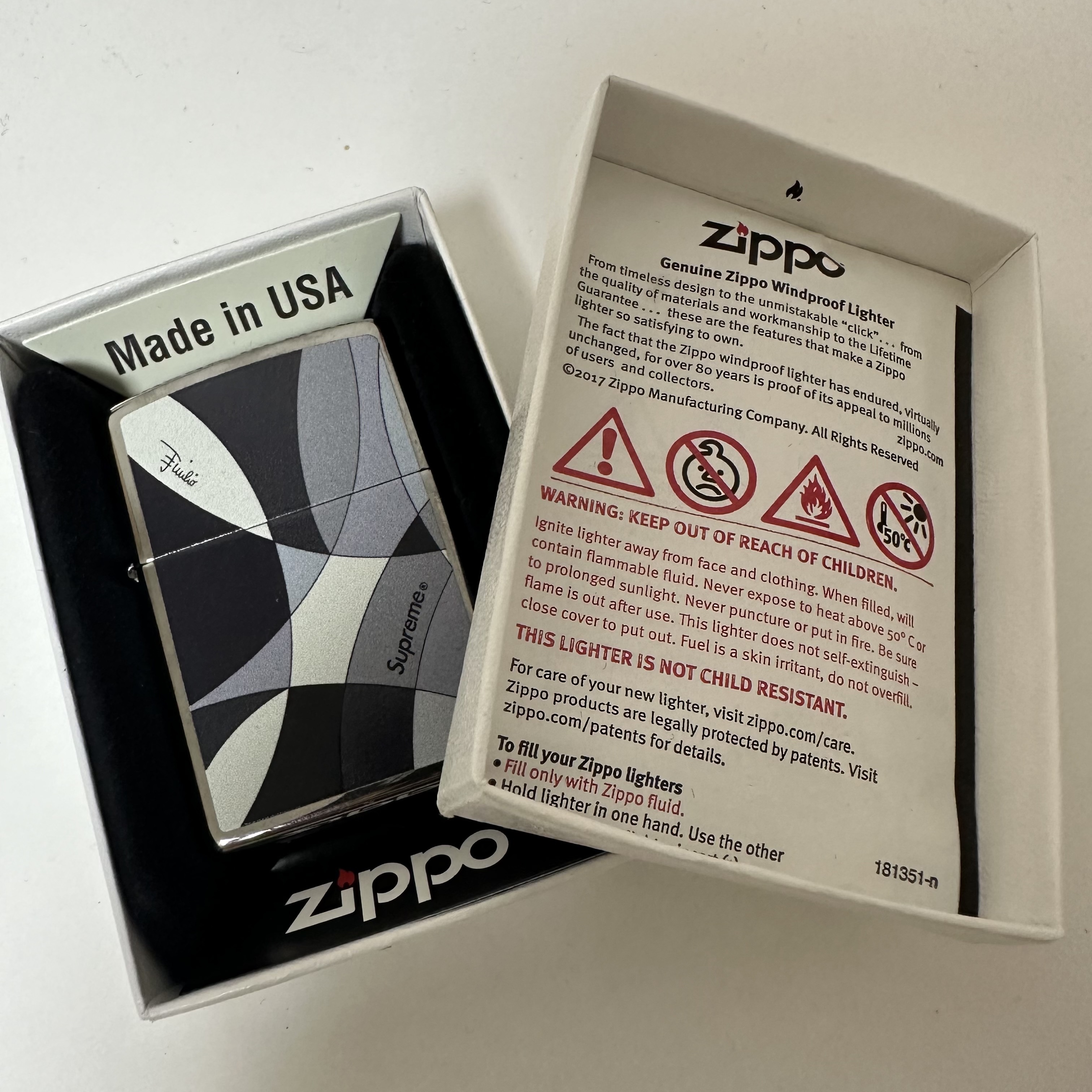 Supreme x Emilio Pucci Zippo Black - 21SS 착용 스타일