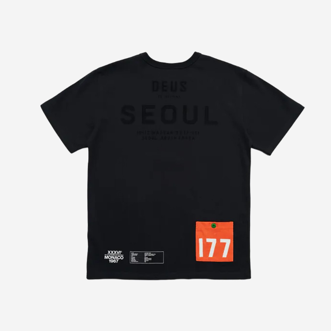 Deus Ex Machina MW Seoul Address T-Shirt Anthracite 상세 이미지 1