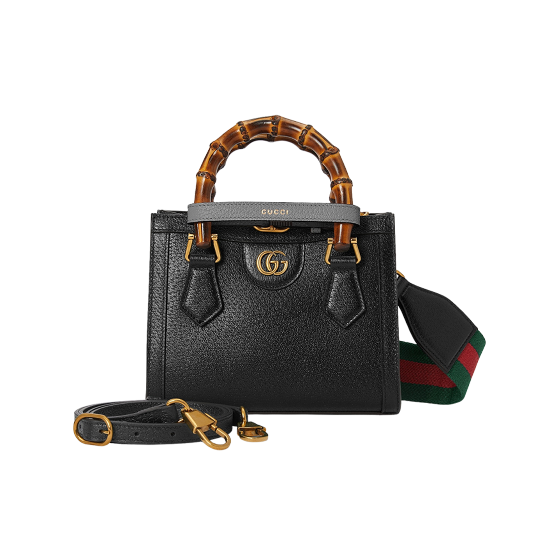 Gucci Diana Mini Tote Bag Black Leather 상세 이미지 3