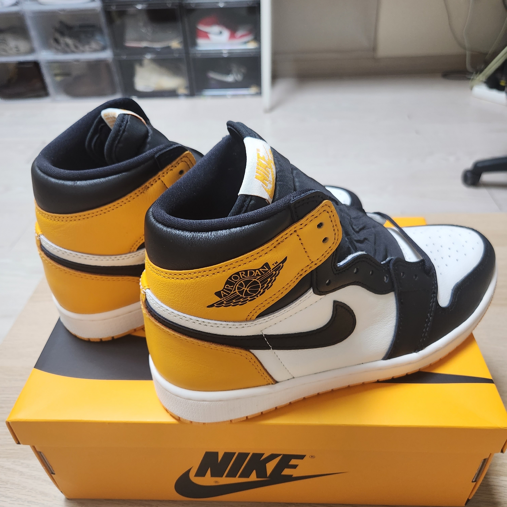 Jordan 1 Retro High OG Taxi 착용 스타일 - 5