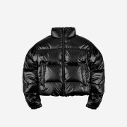 FAD Glossy Reversible Puffer Jacket Black