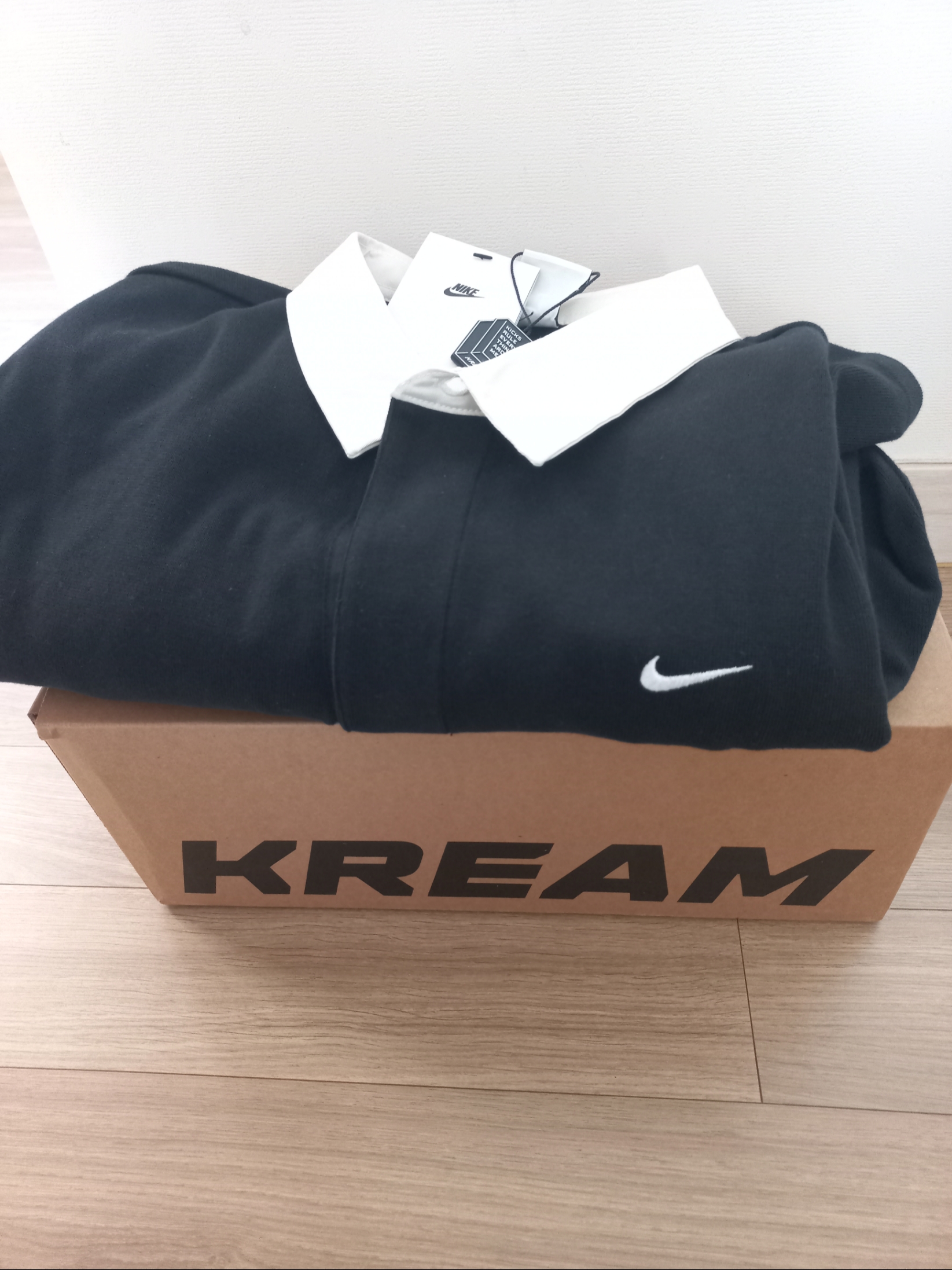 Nike Solo Swoosh Rugby Top Black - Asia 착용 스타일