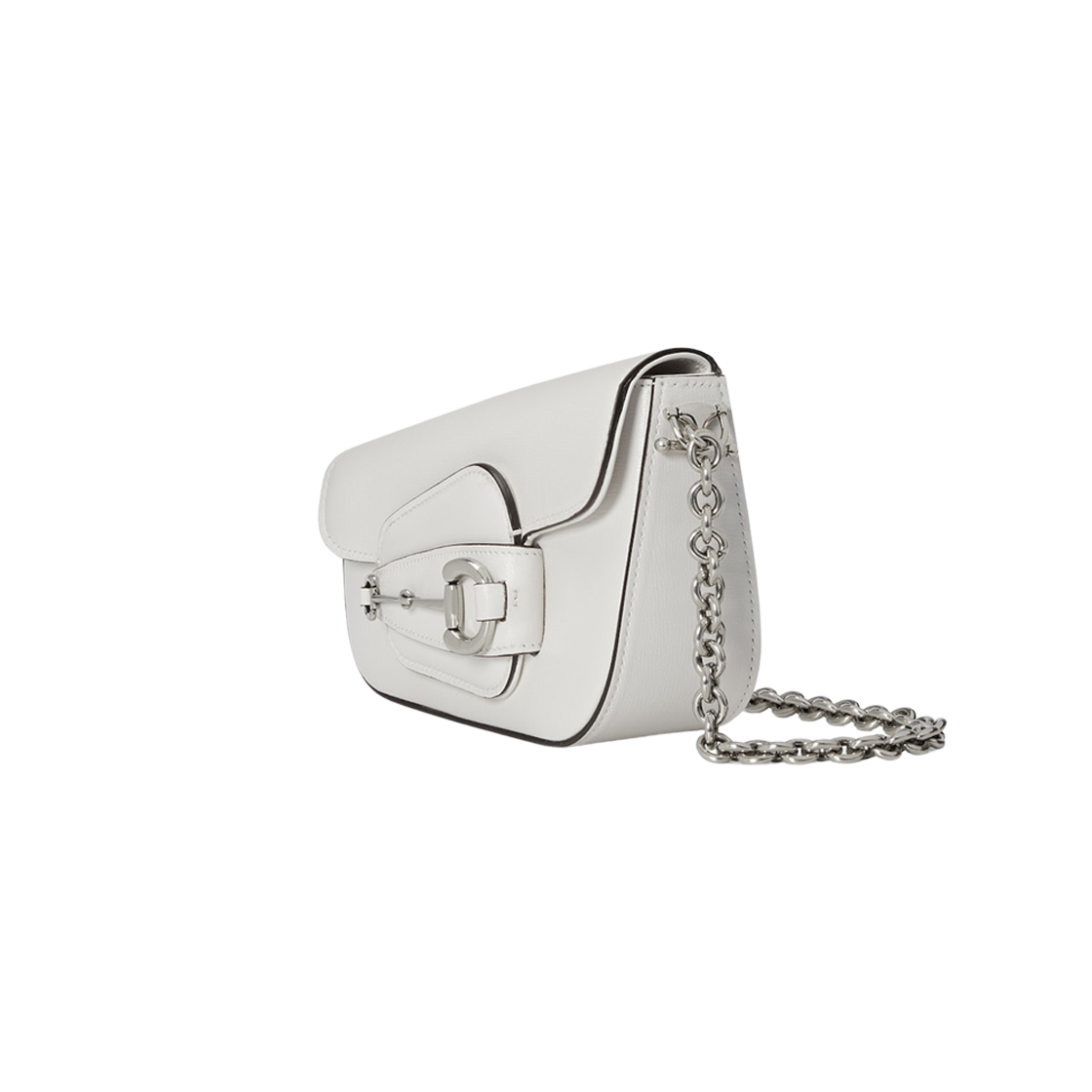 Gucci Horsebit 1955 Mini Shoulder Bag White Leather 상세 이미지 2