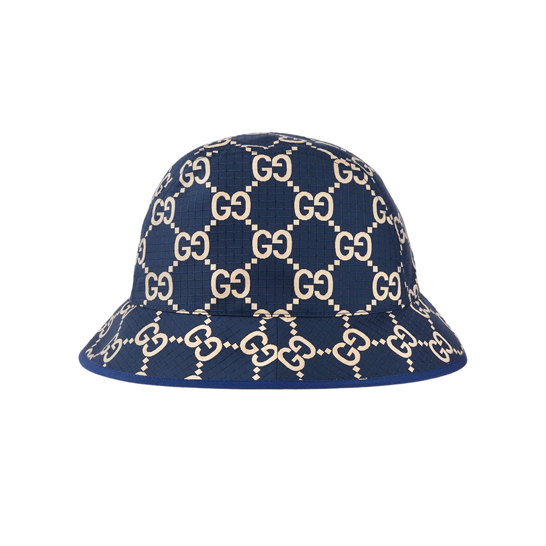 Gucci GG Bucket Hat Dark Blue Beige 상세 이미지 2