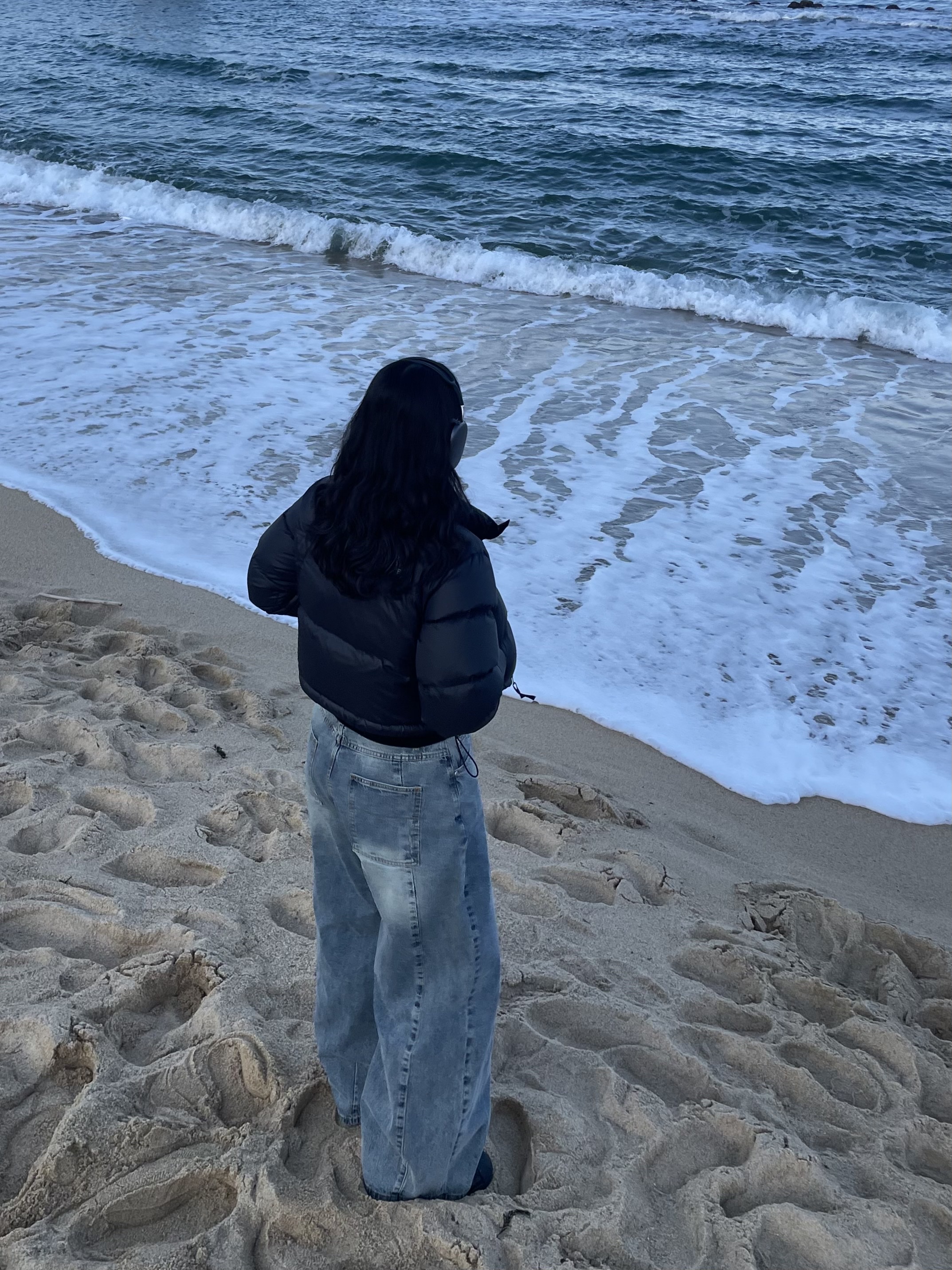 Apple AirPods Max Lightning Space Gray (Korean Ver.), (W) The North Face White Label Novelty Nuptse Down Jacket Black 착용 스타일 - 1