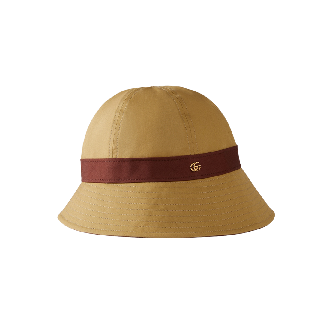 (W) Gucci Cotton Bucket Hat with Double G Beige 상세 이미지 3