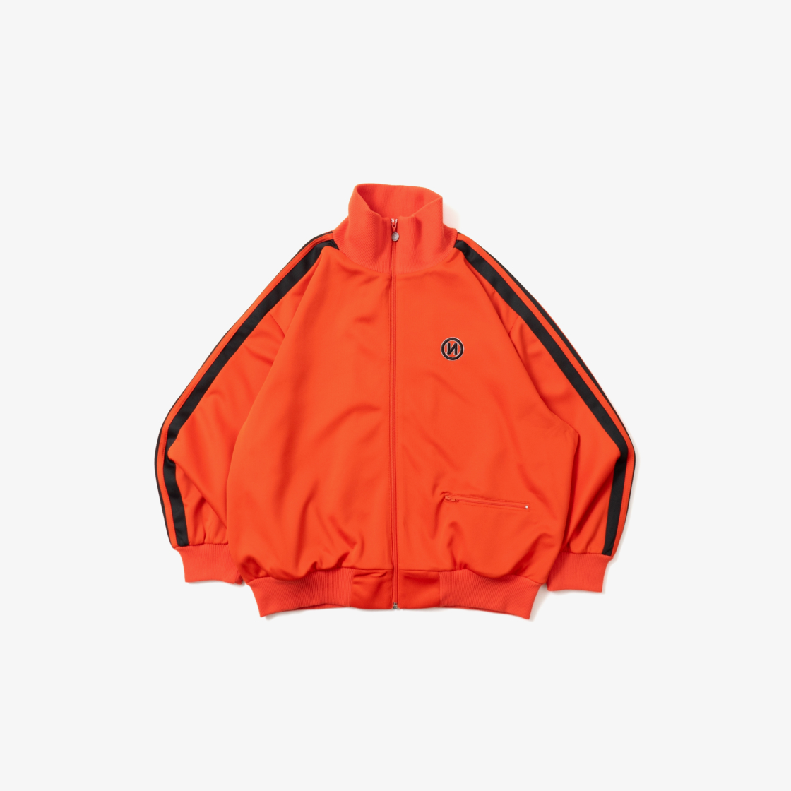 9090 N 로고 심플 트랙 자켓 오렌지(9090 N Logo Simple Track Jacket Orange)