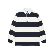 Palace Elbow Stripe Rugby White Navy - 24SS