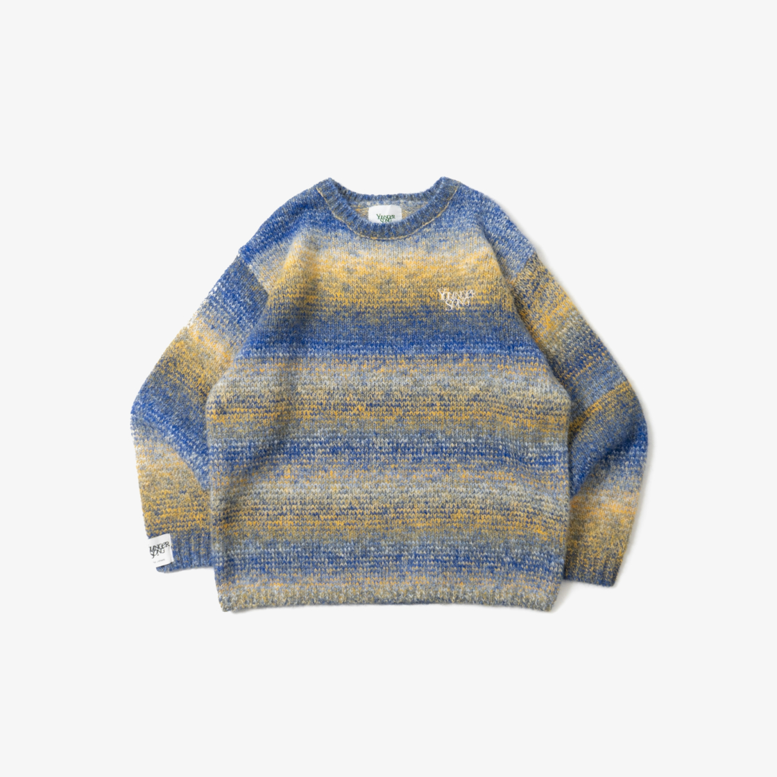 영거송 그라데이션 니트 블루