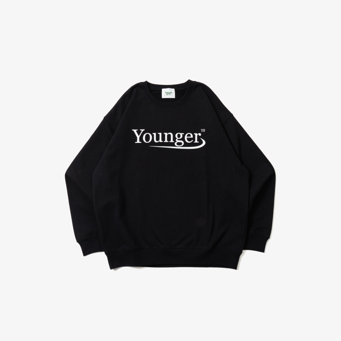 YS1247-1 Younger Song Classic Logo Sweat Black