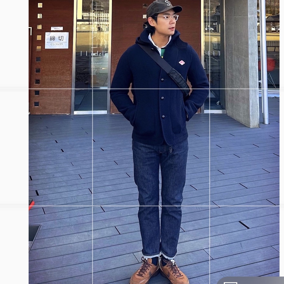 Nike x Tom Sachs General Purpose Shoe Brown, Danton Wool Pile Round Collar Jacket Navy 착용 스타일 - 2