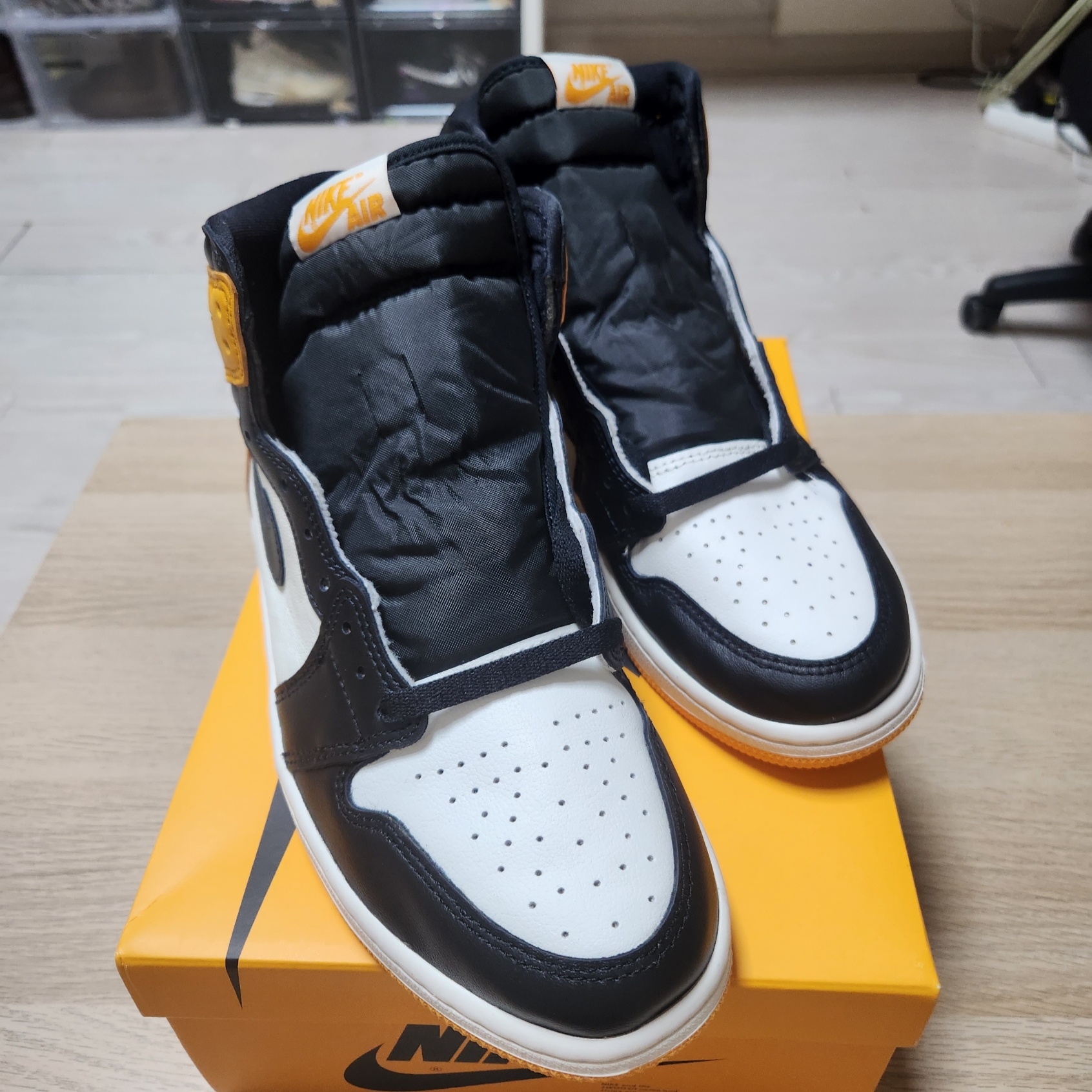Jordan 1 Retro High OG Taxi 착용 스타일 - 7