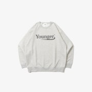 Younger Song Classic Logo Sweat Heather Gray
