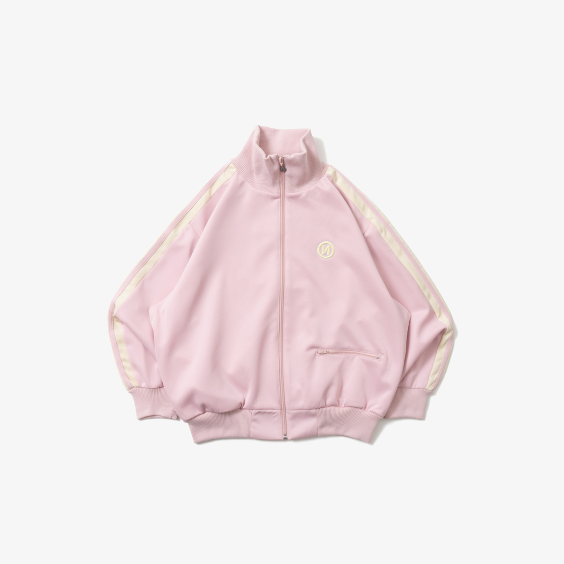 9090 N 로고 심플 트랙 자켓 살몬 핑크(9090 N Logo Simple Track Jacket Salmon Pink)