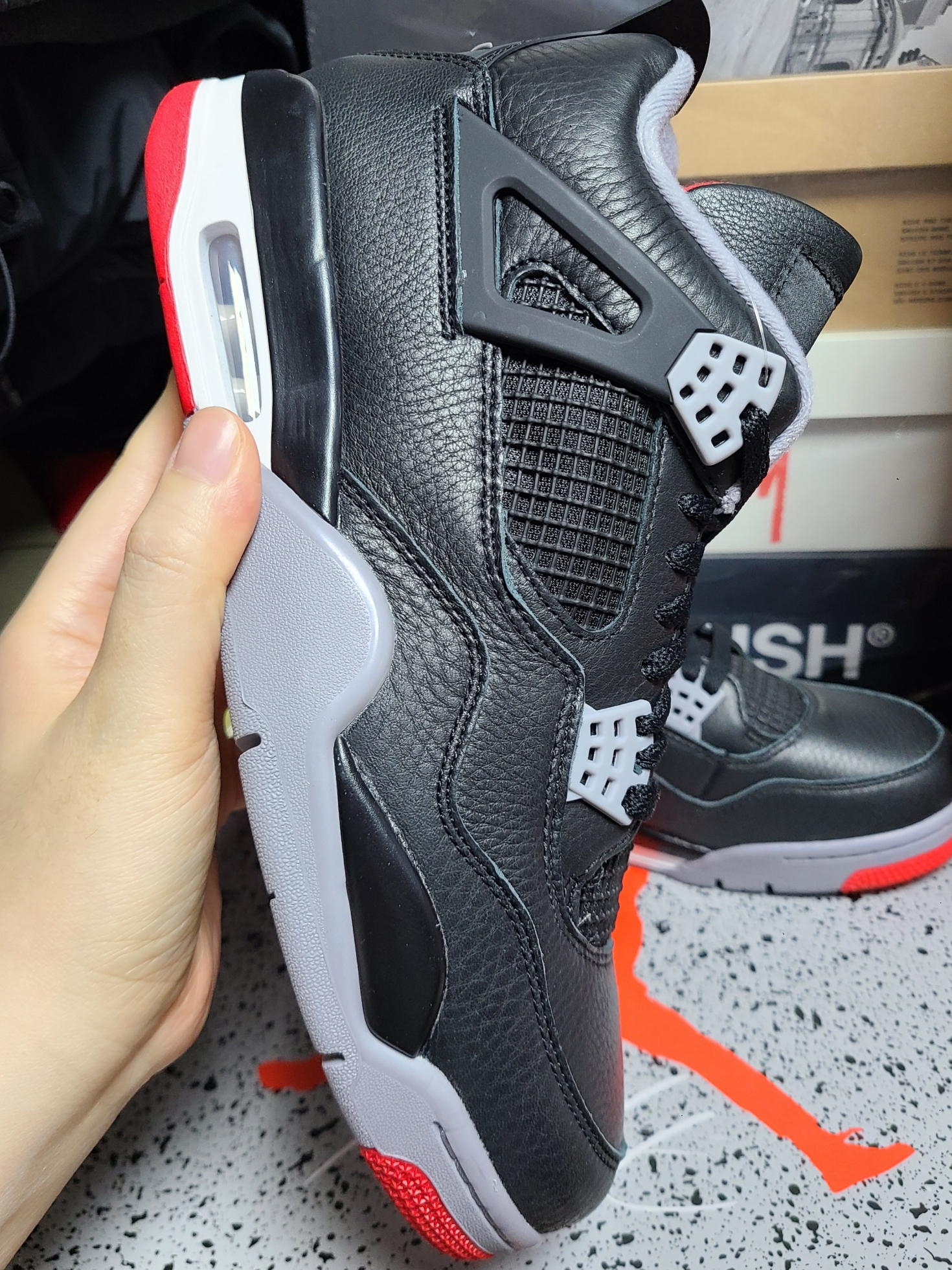 Jordan 4 Retro Bred Reimagined 착용 스타일 - 4