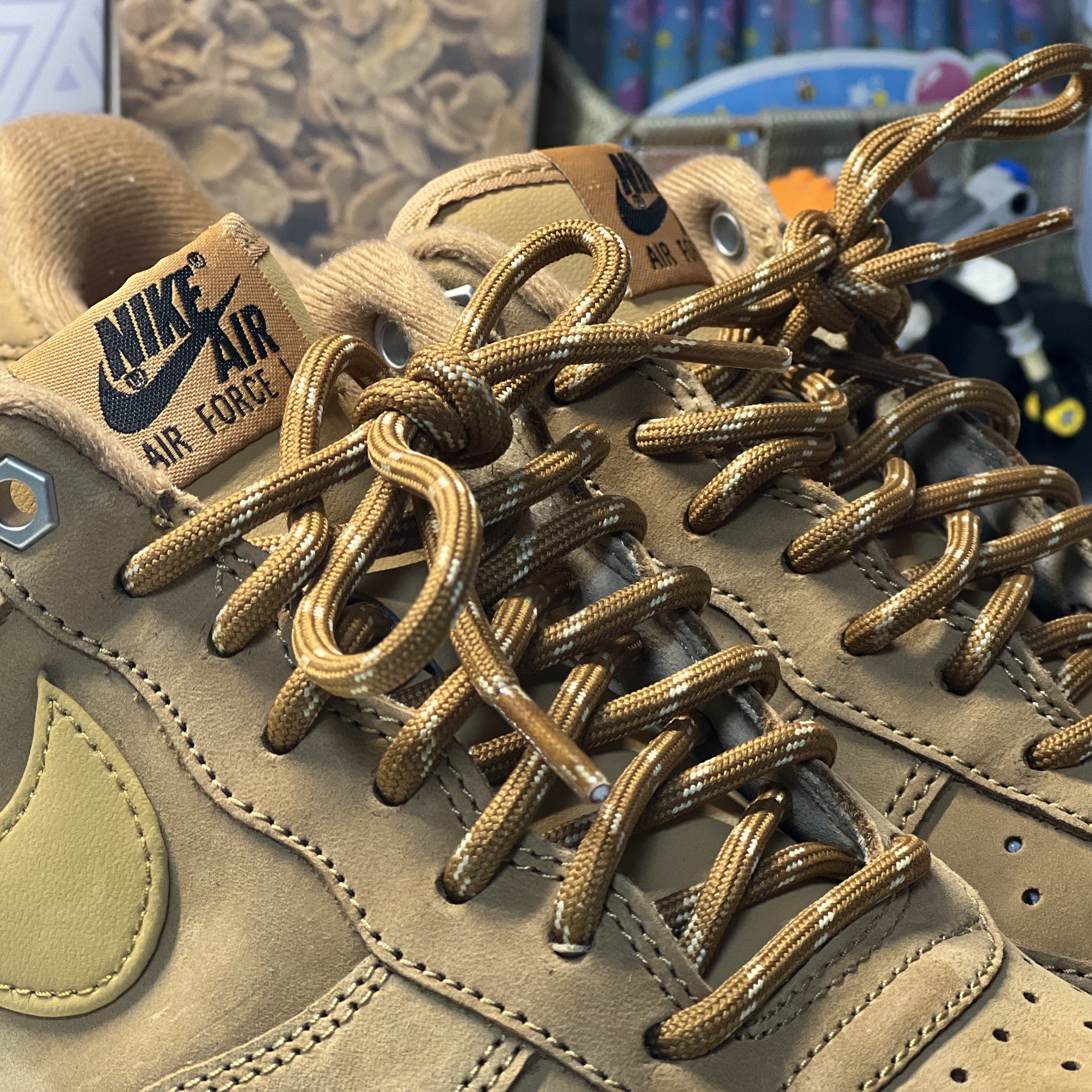 Nike Air Force 1 '07 WB Flax 착용 스타일 - 3