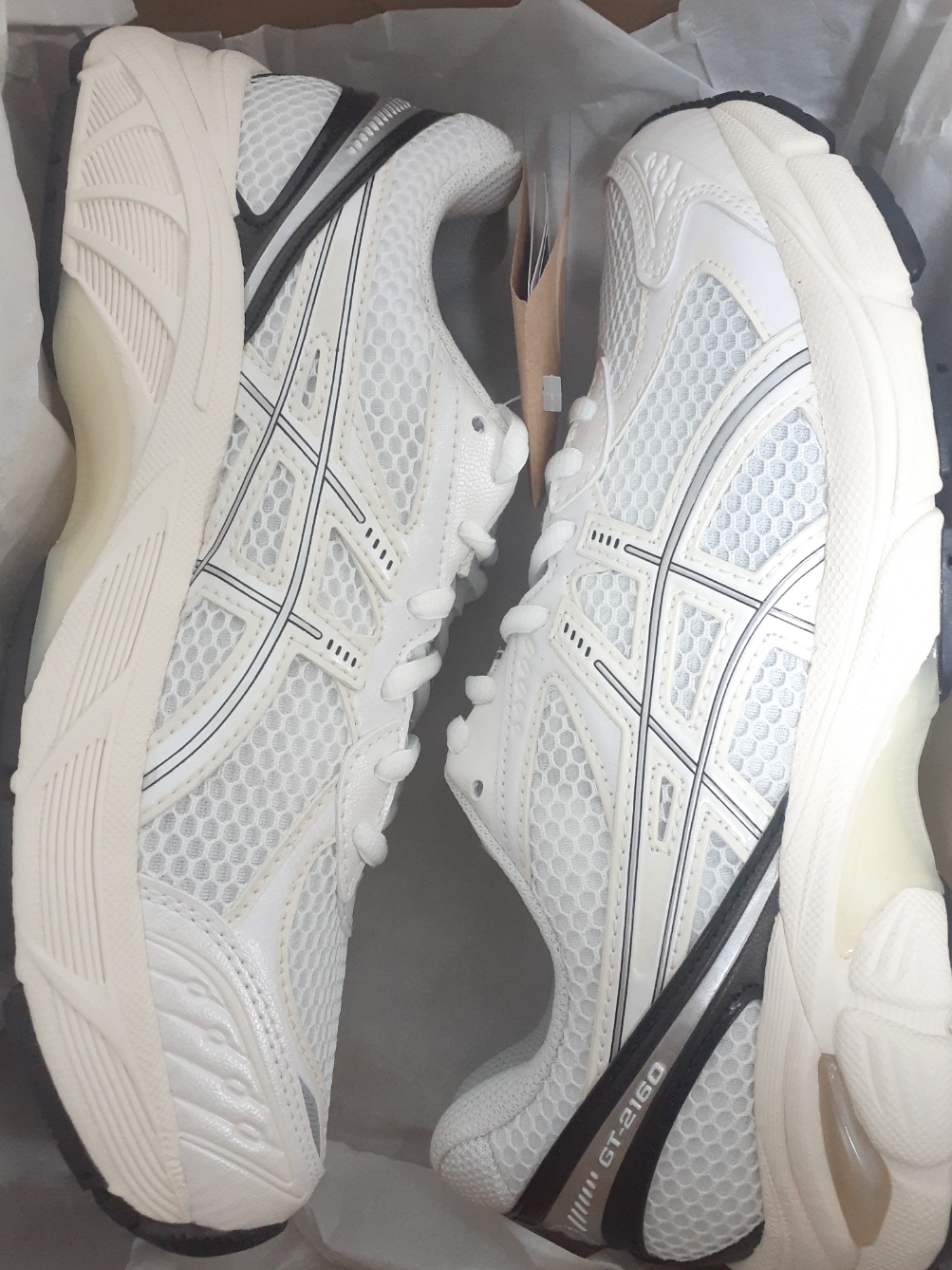 Asics GT-2160 White Black 착용 스타일