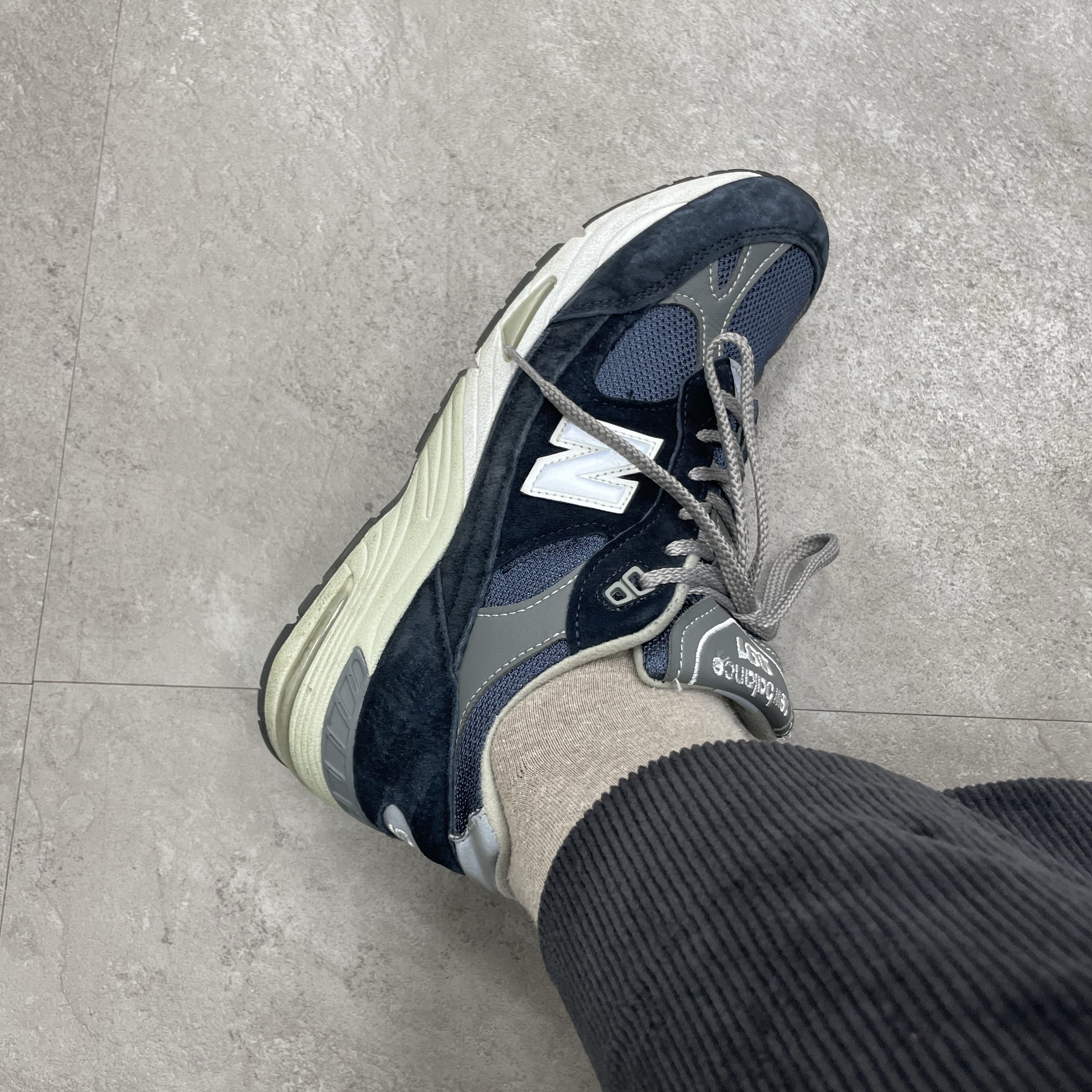 New Balance 991 Made in UK Navy 착용 스타일