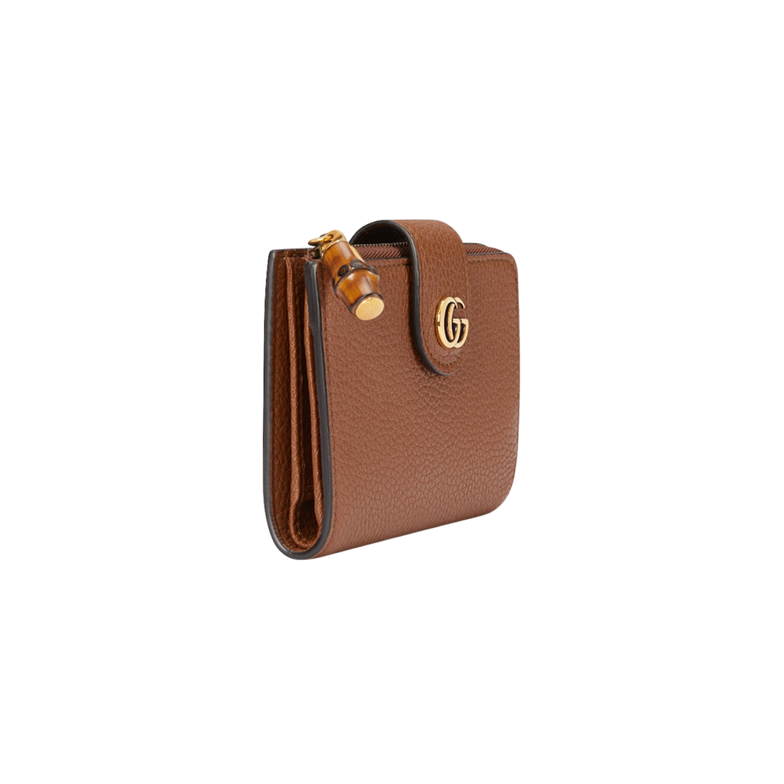 Gucci Medium Double G Wallet with Bamboo Brown Leather 상세 이미지 3