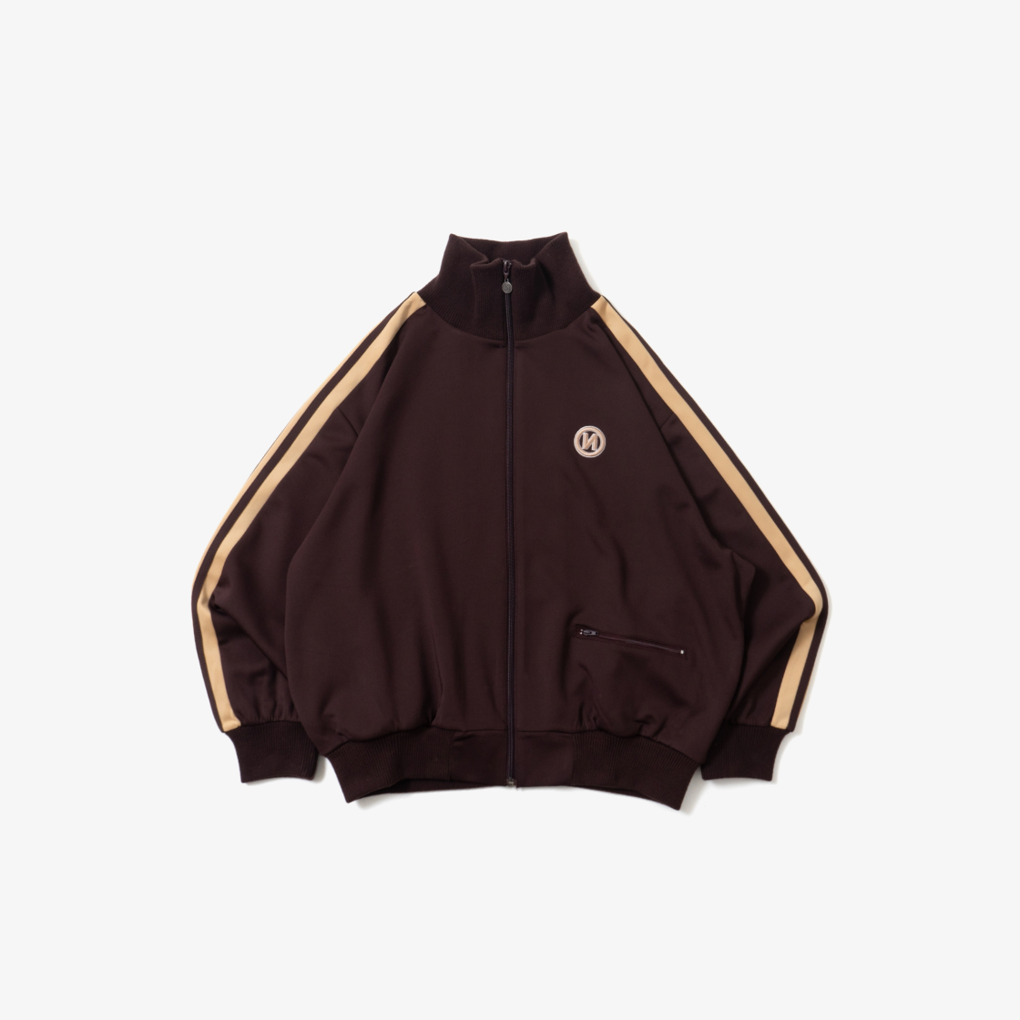 9090 N 로고 심플 트랙 자켓 다크 브라운(9090 N Logo Simple Track Jacket Dark Brown)