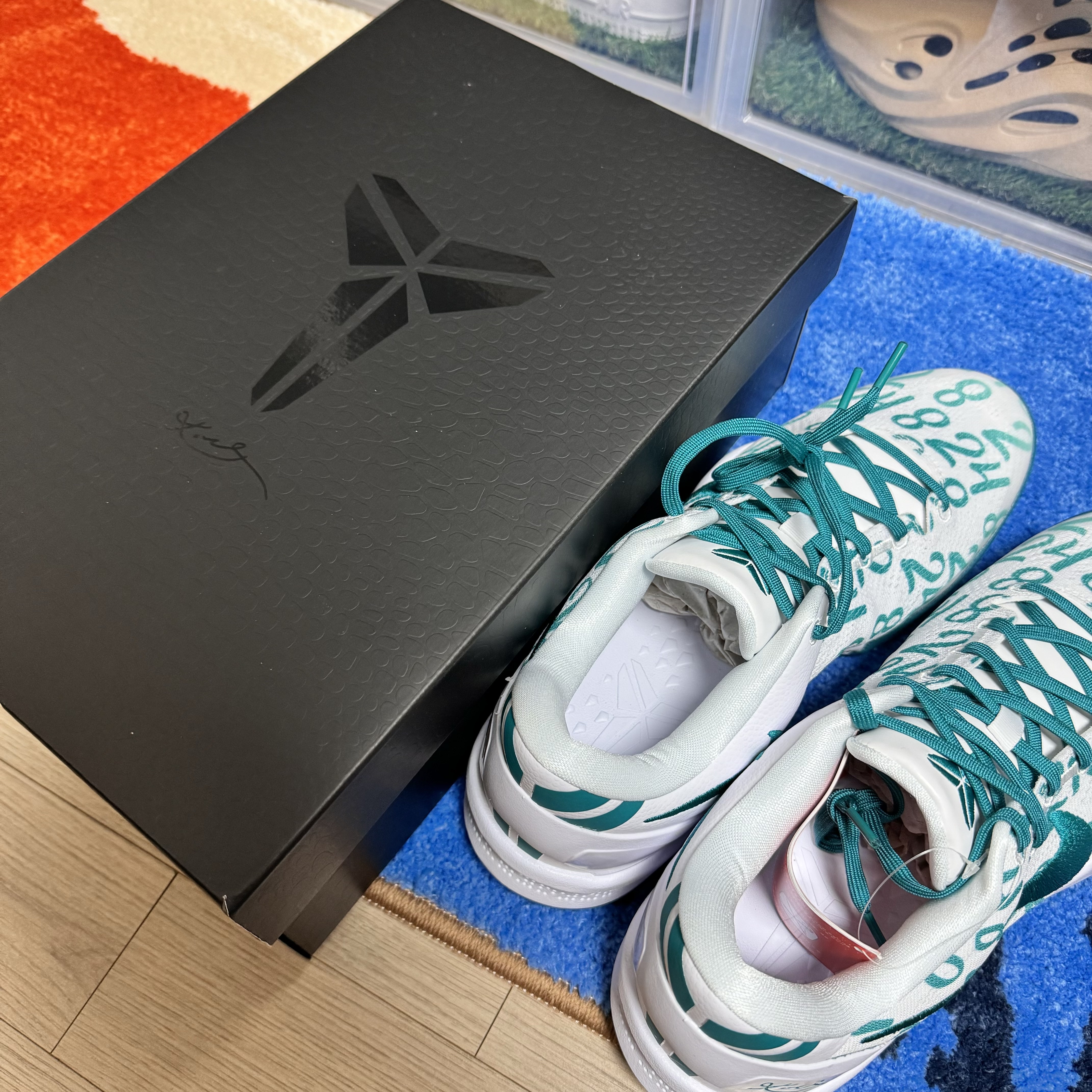 Nike Kobe 8 Protro Aqua, Nike Kobe 8 Protro Court Purple 착용 스타일 - 1