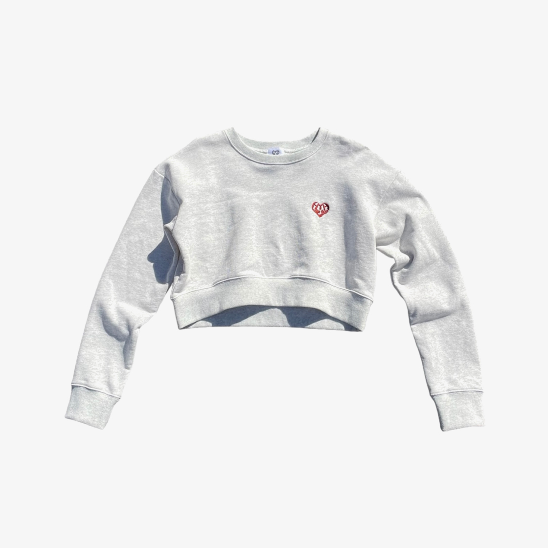 HT1181-1 HTH Cropped Sweat Ash