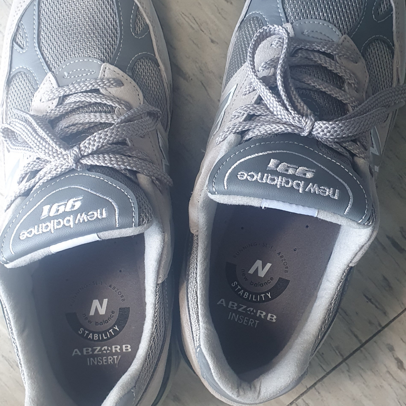 New Balance 991 Made in UK Grey 착용 스타일