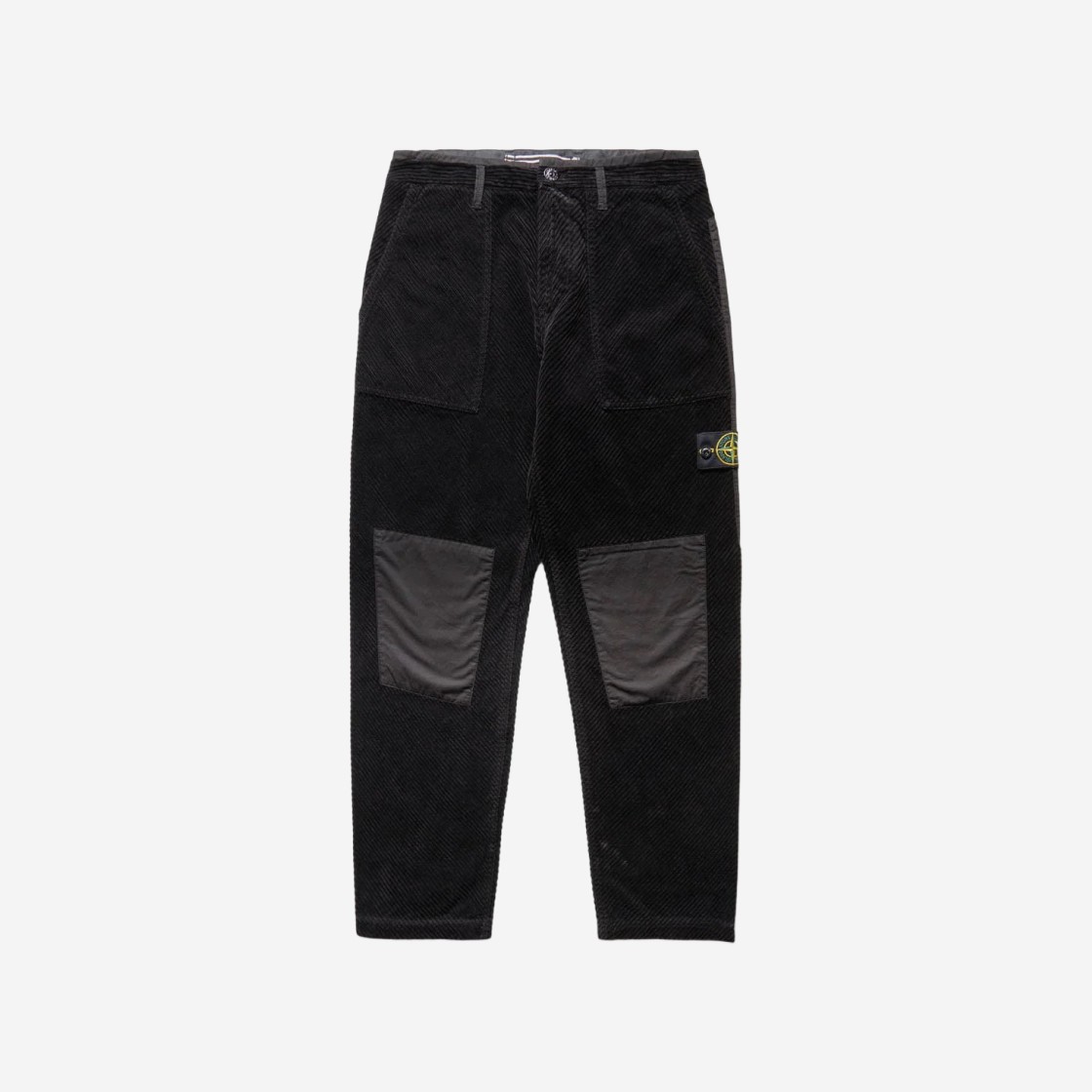 Stone Island 31711 Corduroy 400 Fatigue Pants Black - 22FW 상세 이미지 1