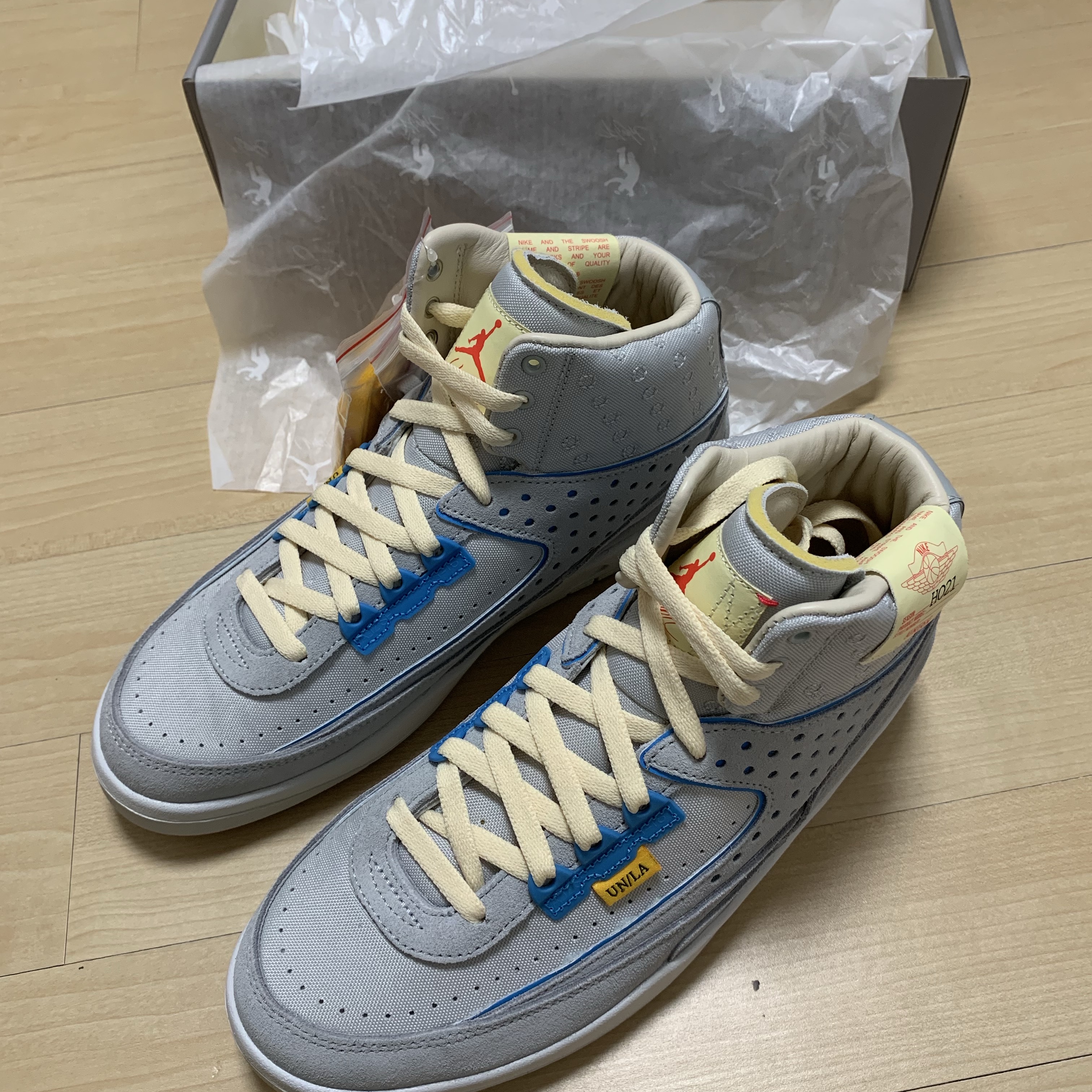 Jordan 2 x Union Retro SP Grey Fog 착용 스타일