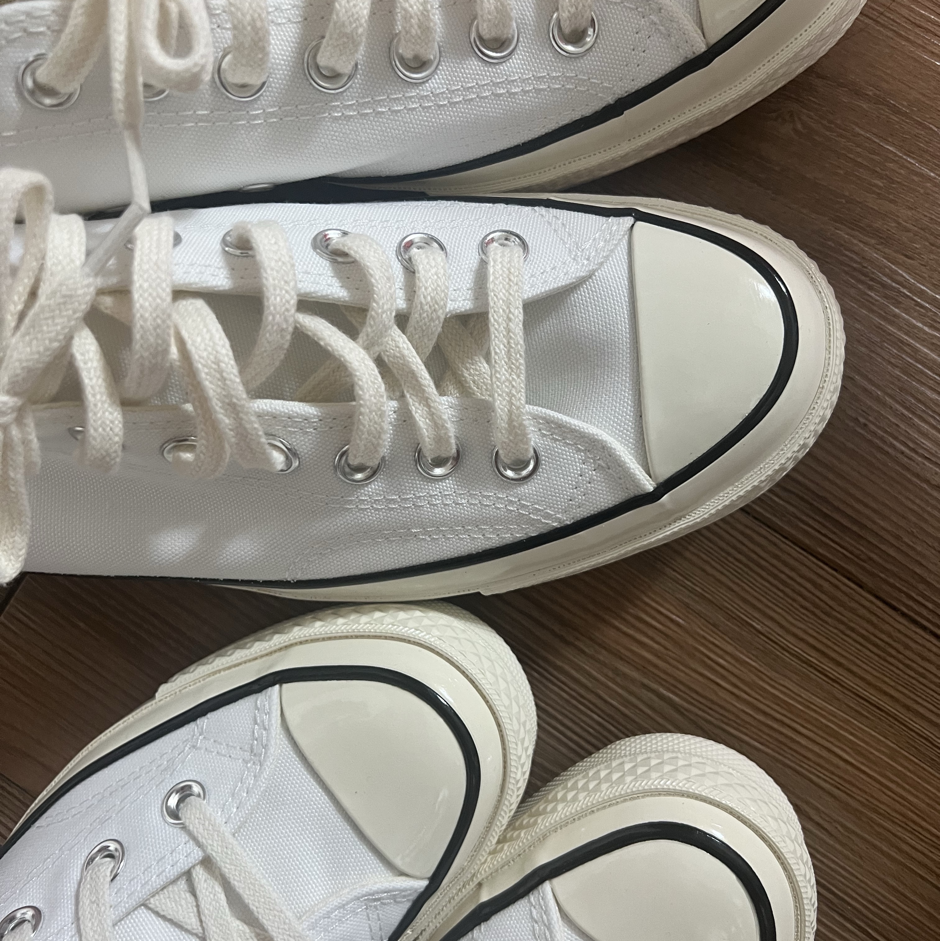 Converse Chuck 70 Ox Vintage Canvas Pinstripe White 착용 스타일