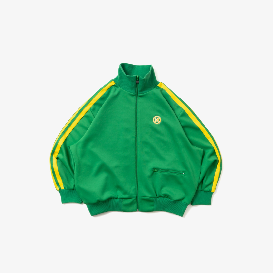 9090 N 로고 심플 트랙 자켓 그린(9090 N Logo Simple Track Jacket Green)