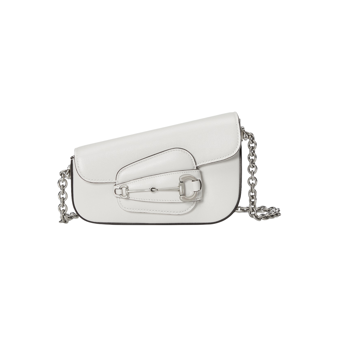 Gucci Horsebit 1955 Mini Shoulder Bag White Leather 상세 이미지 1