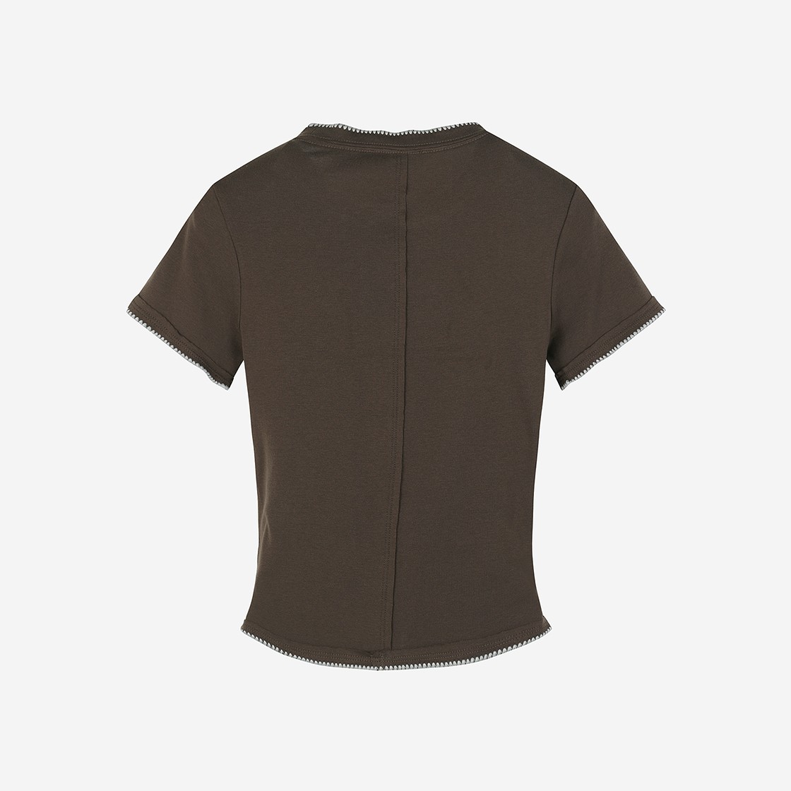 Eckhaus Latta Women Lapped Baby Tee Demitasse Edge 상세 이미지 2