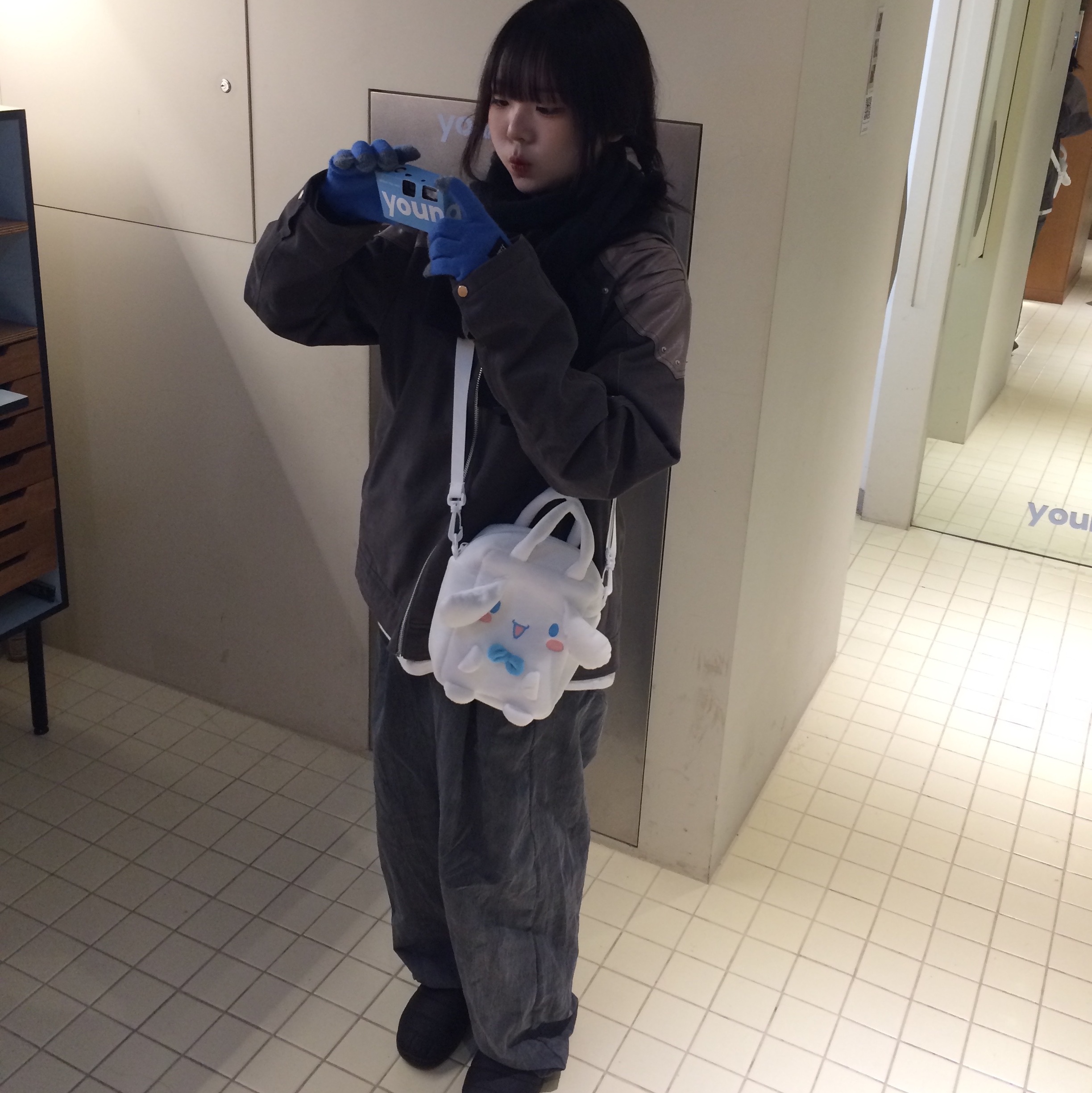 Subu Permanent F-Line Black 착용 스타일 - 2