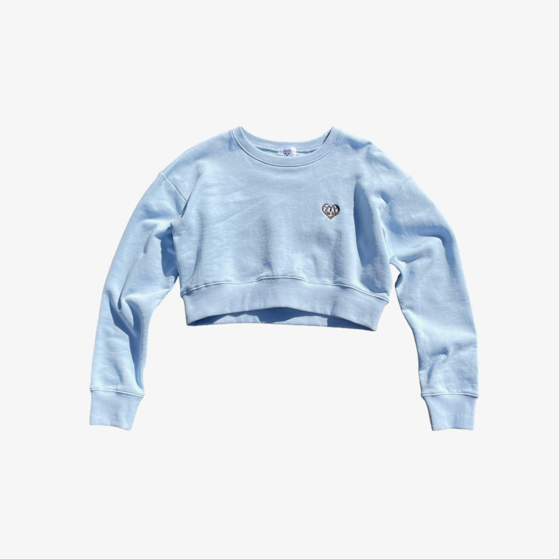 HT1181-5 HTH Cropped Sweat Light Blue