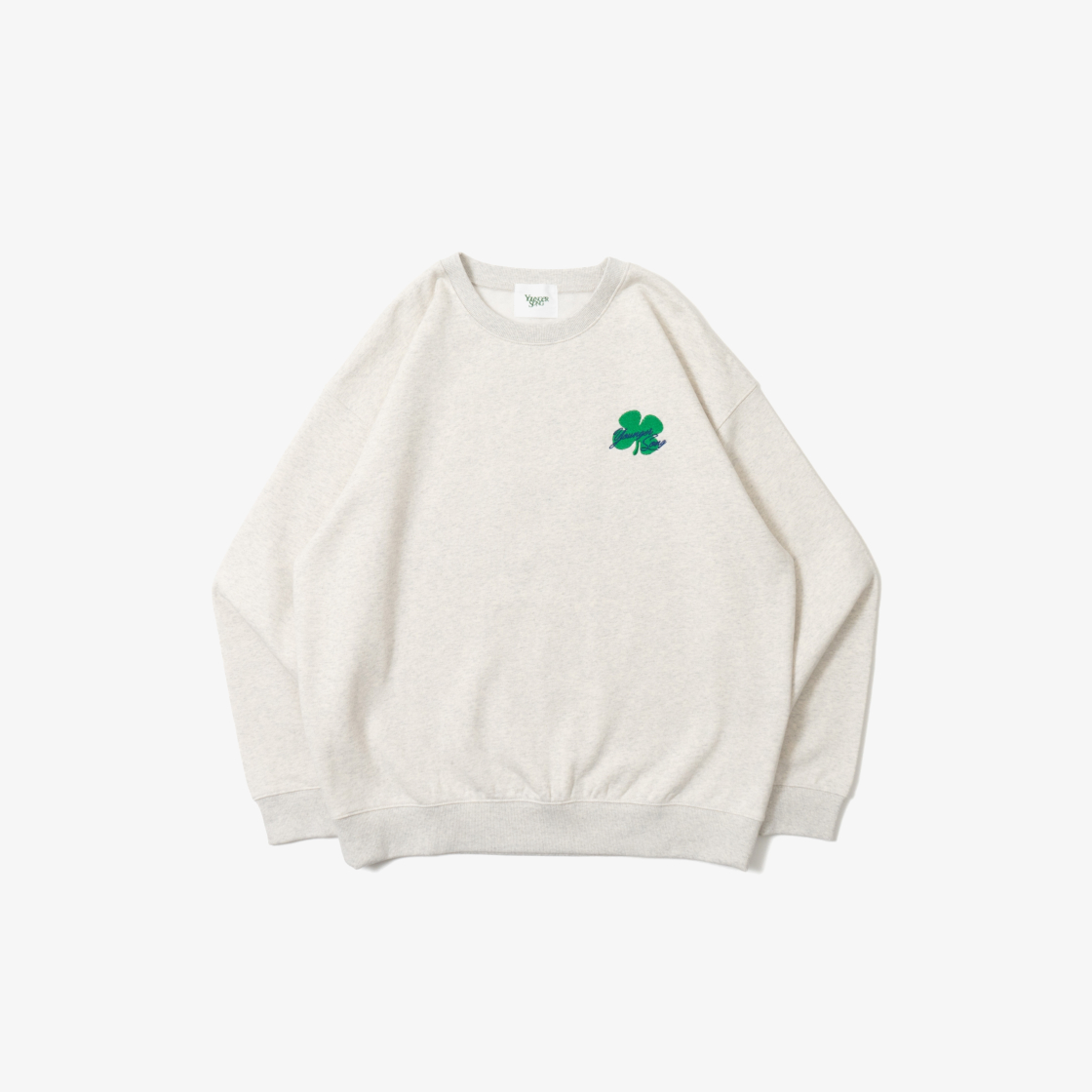 영거송 클로버 후드 오트밀(Younger Song Clover Logo Hoodie Oatmeal)